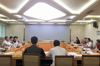 2017年9月26日，省卫计委沈骥主任督导中心项目推进情况。
