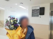 一患者向疼痛医学中心全体医护赠送亲手制作的花束